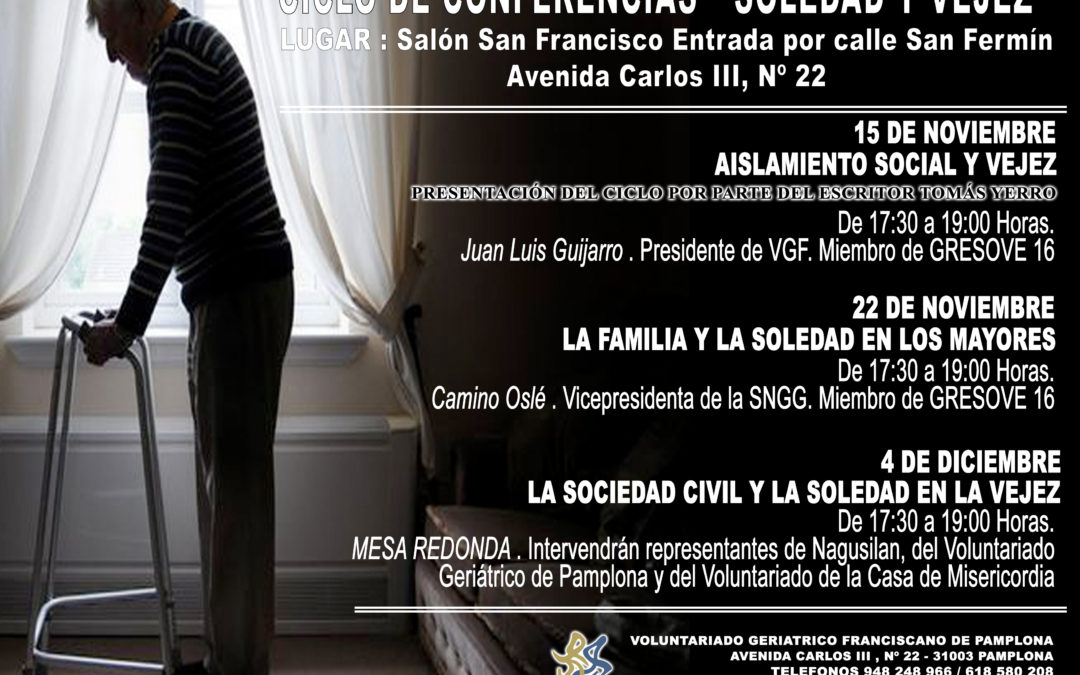 CICLO CONFERENCIAS: «SOLEDAD Y VEJEZ»