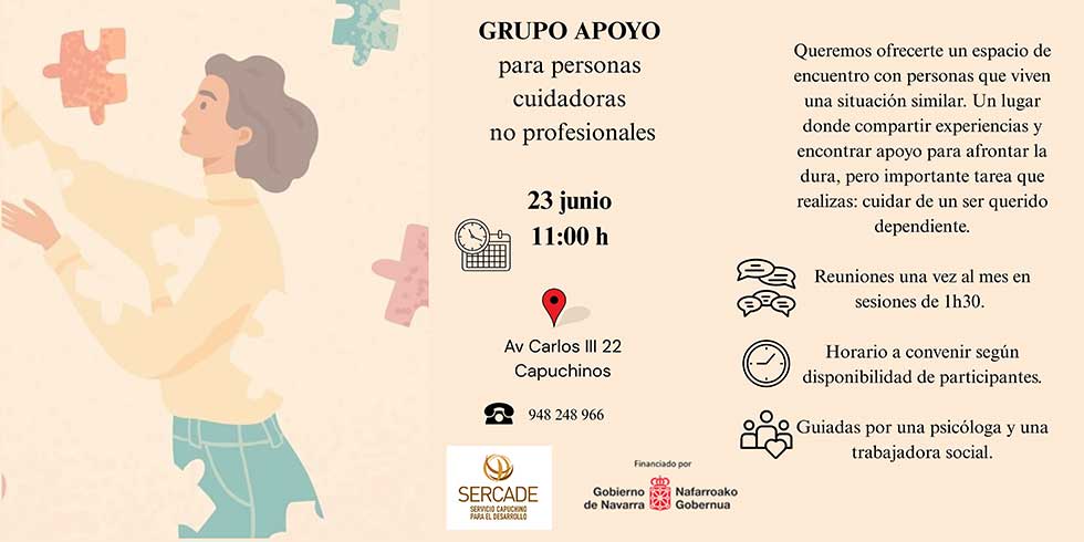 GRUPO APOYO para personas cuidadoras no profesionales